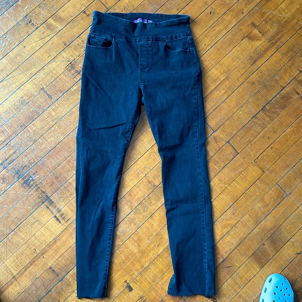 Black pull on jeans